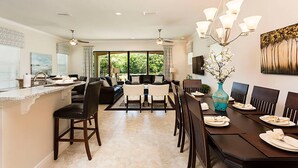 Microwave, oven, stovetop, dishwasher - Beautiful Villa With First Class Amenities on Reunion Resort and Spa, Orlando Villa 4575 (Kissimmee)