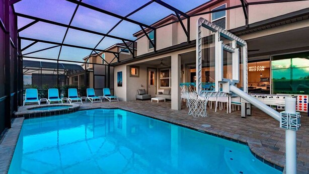 Outdoor pool - Beautiful Villa With First Class Amenities on Solara Resort, Orlando Villa 4728 (Kissimmee)