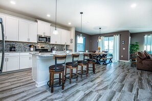 Microwave, oven, stovetop, dishwasher