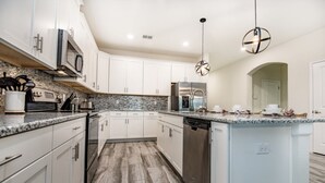 Microwave, oven, stovetop, dishwasher - Beautiful Villa With Private Pool, Close to Disney, Orlando Villa 1765 (Davenport)