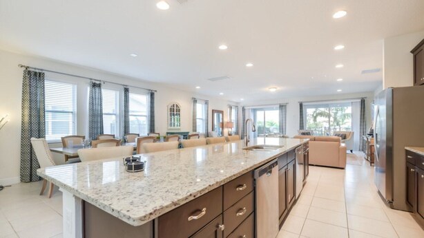 Microwave, oven, stovetop, dishwasher - Beautiful Villa With Private Pool, Close to Disney, Orlando Villa 3139 (Kissimmee)