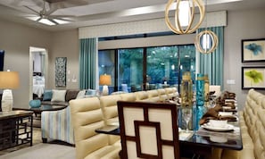 Flat-screen TV, fireplace, foosball - Exclusive 5 Star Villa With Private Pool on Reunion Resort and Spa, Orlando Mansion 4634 (Kissimmee)