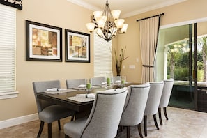 Dining - Beautiful Villa With Private Pool, Close to Disney, Orlando Villa 2790 (Kissimmee)