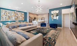 Living room - Exclusive 5 Star Villa With Private Pool on Solterra Resort, Orlando Villa 4541 (Davenport)