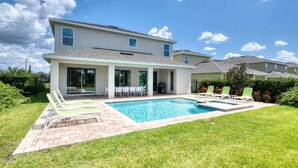 Outdoor pool - Beautiful 5 Star Villa on Encore Resort at Reunion With Large Private Pool, Orlando Villa 4518 (Kissimmee)