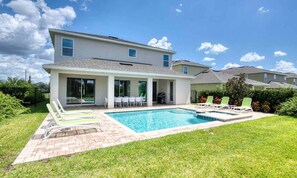 Outdoor pool - Beautiful 5 Star Villa on Encore Resort at Reunion With Large Private Pool, Orlando Villa 4518 (Kissimmee)