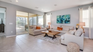 Living room - 5star Villas Close to Disney, Orlando Villa 2835 (Kissimmee)