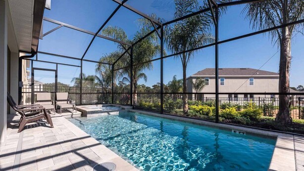 Outdoor pool - Beautiful 5 Star Villa With Private Pool on the Prestigious Encore Resort at Reunion, Orlando Villa 4366 (Kissimmee)