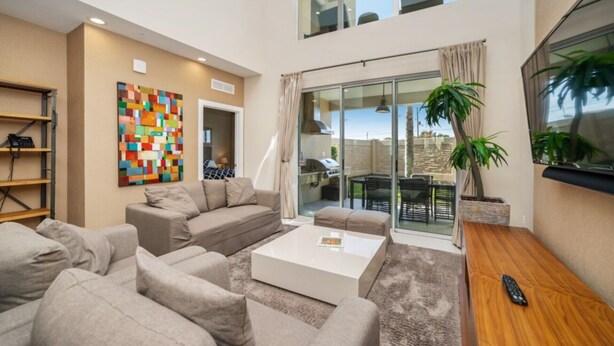 Living room - Imagine You and Your Family Renting This 5 Star Townhome on Magic Village Resort, Orlando Townhome 3704 (Kissimmee)