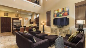Flat-screen TV - Exclusive 5 Star Villa With Private Pool on Reunion Resort and Spa, Orlando Villa 4584 (Kissimmee)
