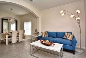 Living room - Beautiful Villa With Private Pool, Close to Disney, Orlando Villa 1519 (Davenport)