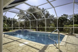 Pool - Luxury 5 Star Villa on Charlotte Harbor, Charlotte County Villa 1000 (Placida)