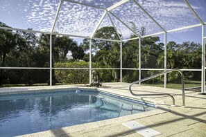 Pool - Luxury 5 Star Villa on Charlotte Harbor, Charlotte County Villa 1000 (Placida)