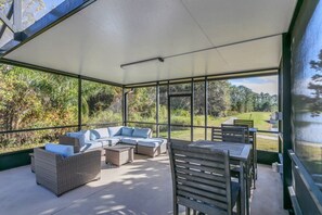 Balcony - Luxury 5 Star Villa on Paradise Palms Resort,minutes From Disney World, Orlando Villa 5039 (Kissimmee)