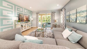 Living room - Perfect 8 Bedroom Villa on Encore Resort at Reunion, Orlando Villa 4481 (Kissimmee)