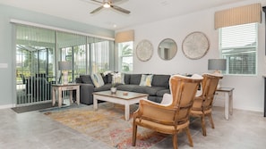 Living room - Luxury Villa With Spa & Amenities in Solara, Orlando Villa 4762 (Kissimmee)