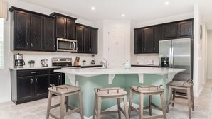 Microwave, oven, stovetop, dishwasher - Luxury Villa With Spa & Amenities in Solara, Orlando Villa 4762 (Kissimmee)