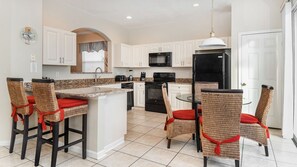 Microwave, oven, stovetop, dishwasher