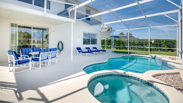 Outdoor pool - Rent a Luxury Villa on Highlands Reserve Resort, Minutes From Disney, Orlando Villa 1004 (Davenport)