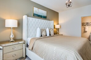 3 bedrooms, laptop workspace, WiFi, bed sheets