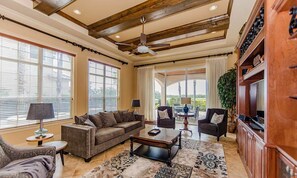 TV - Luxury Villa on Reunion Resort and Spa With a Private Pool, Orlando Villa 4529 (Kissimmee)