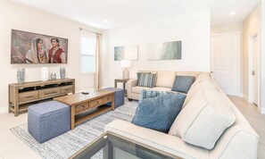 Living area - Luxury Contemporary Style Villa on Encore Resort at Reunion, Orlando Villa 4497 (Kissimmee)