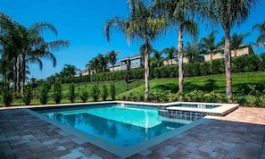Pool - Luxury Contemporary Style Villa on Encore Resort at Reunion, Orlando Villa 4429 (Kissimmee)