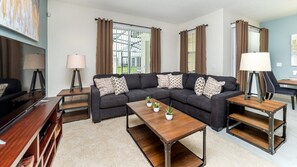 Living room - Luxury Villa on Champions Gate Resort, Orlando Villa 4869 (Davenport)