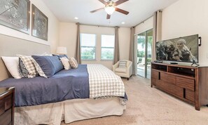 6 bedrooms, laptop workspace, iron/ironing board, bed sheets