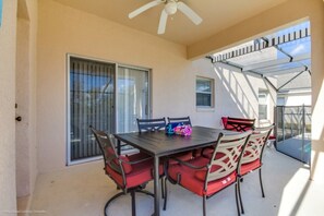 Outdoor dining - Luxury 4 Bedroom Villa on West Haven Resort, Orlando Villa 2887 (Davenport)