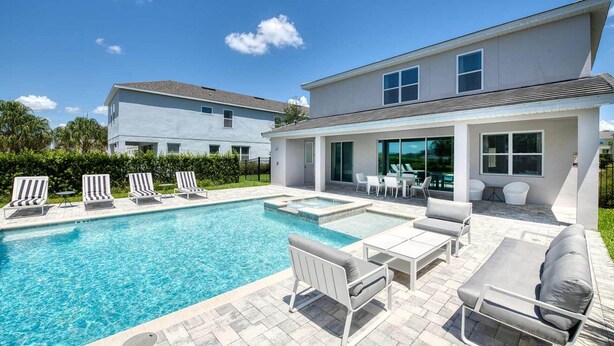 Pool - Luxury Villa With Private Pool on Encore Resort at Reunion, Orlando Villa 4511 (Kissimmee)