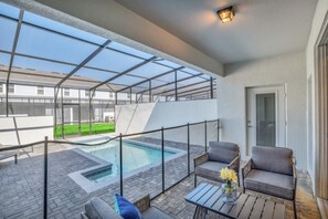 Balcony - Luxury 5 Star Townhome on Windsor Island Resort,minutes From Disney World, Orlando Townhome 5065 (Davenport)