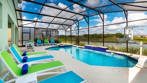 Outdoor pool - Luxury Contemporary Style Villa on Solterra Resort, Orlando Villa 4544 (Davenport)