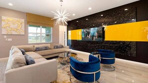 Flat-screen TV, table football - Luxury Contemporary Style Villa on Solterra Resort, Orlando Villa 4544 (Davenport)