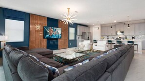 TV, video games, ping pong - Perfect 9 Bedroom Villa on Solara Resort, Orlando Villa 4721 (Kissimmee)
