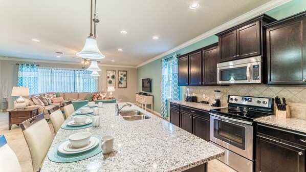 Microwave, oven, stovetop, dishwasher