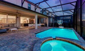 Outdoor pool - Rent This Luxury 5 Star Villa on Solara Resort, Orlando Villa 4722 (Kissimmee)