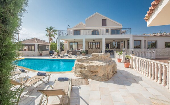 Pool - Rent a Luxury Villa in Cyprus Close to the Beach, Paralimni Villa 1232 (Paralimni)