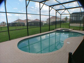 Outdoor pool - Rent a Luxury Villa on Windsor Hills Resort, Minutes From Disney, Orlando Villa 2787 (Kissimmee)