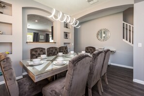 Microwave, oven, stovetop, dishwasher - Rent a Luxury Villa on Emerald Island Resort, Minutes From Disney, Orlando Villa 2791 (Kissimmee)