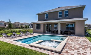 Outdoor pool - Perfect 6 Bedroom Villa on Encore Resort at Reunion, Orlando Villa 4396 (Kissimmee)