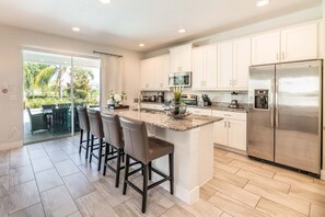 Microwave, oven, stovetop, dishwasher - Rent Your Own Orlando Villa With Large Private Pool on Encore Resort at Reunion, Orlando Villa 4373 (Kissimmee)