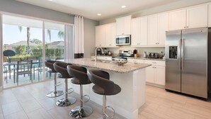 Microwave, oven, stovetop, dishwasher - Ultimate 5 Star Villa With Private Pool on Encore Resort at Reunion, Orlando Villa 4375 (Kissimmee)