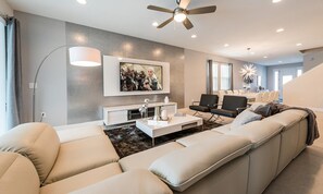Living area - Ultimate 5 Star Villa With Private Pool on Encore Resort at Reunion, Orlando Villa 4449 (Kissimmee)
