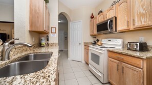 Microwave, oven, stovetop, dishwasher