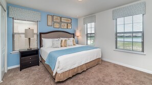 9 bedrooms, laptop workspace, iron/ironing board, bed sheets - Luxe Contemporary Style Villa, Orlando Villa 4909 (Kissimmee)