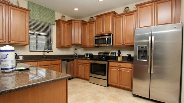 Microwave, oven, stovetop, dishwasher - Luxury Villa With Private Pool on Champions Gate Resort, Orlando Villa 4965 (Davenport)