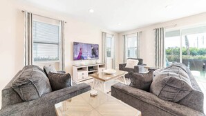 Living area - Perfect 4 Bedroom Villa on Encore Resort at Reunion, Orlando Villa 4480 (Kissimmee)