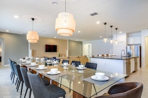 Microwave, oven, stovetop, dishwasher - Rent a Luxury Mansion on Solterra Resort, Minutes From Disney, Orlando Mansion 2777 (Davenport)