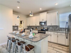 Microwave, oven, stovetop, dishwasher